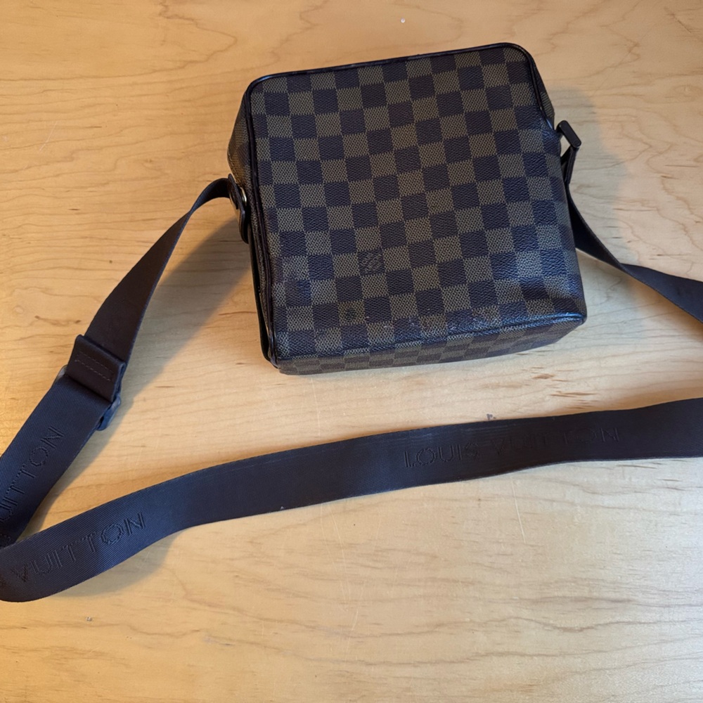 Authentic Louis Vuitton damier ebene olaf PM shoulder bag